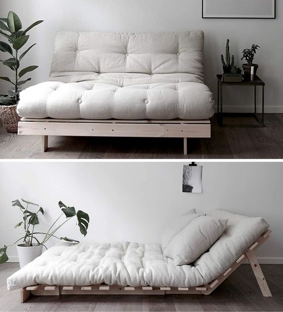 futon gauč a postel