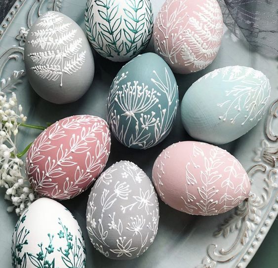 velikonoční vajíčka pastelová